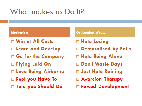 What Makes us do it?