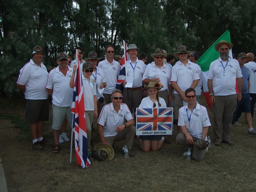 The full team and crew for WGC 2012 at the Opening Ceremony. By the end we were 2nd in the Team Cup, Mike Young got a Bronze in the 18m and I was 6th in the 15m